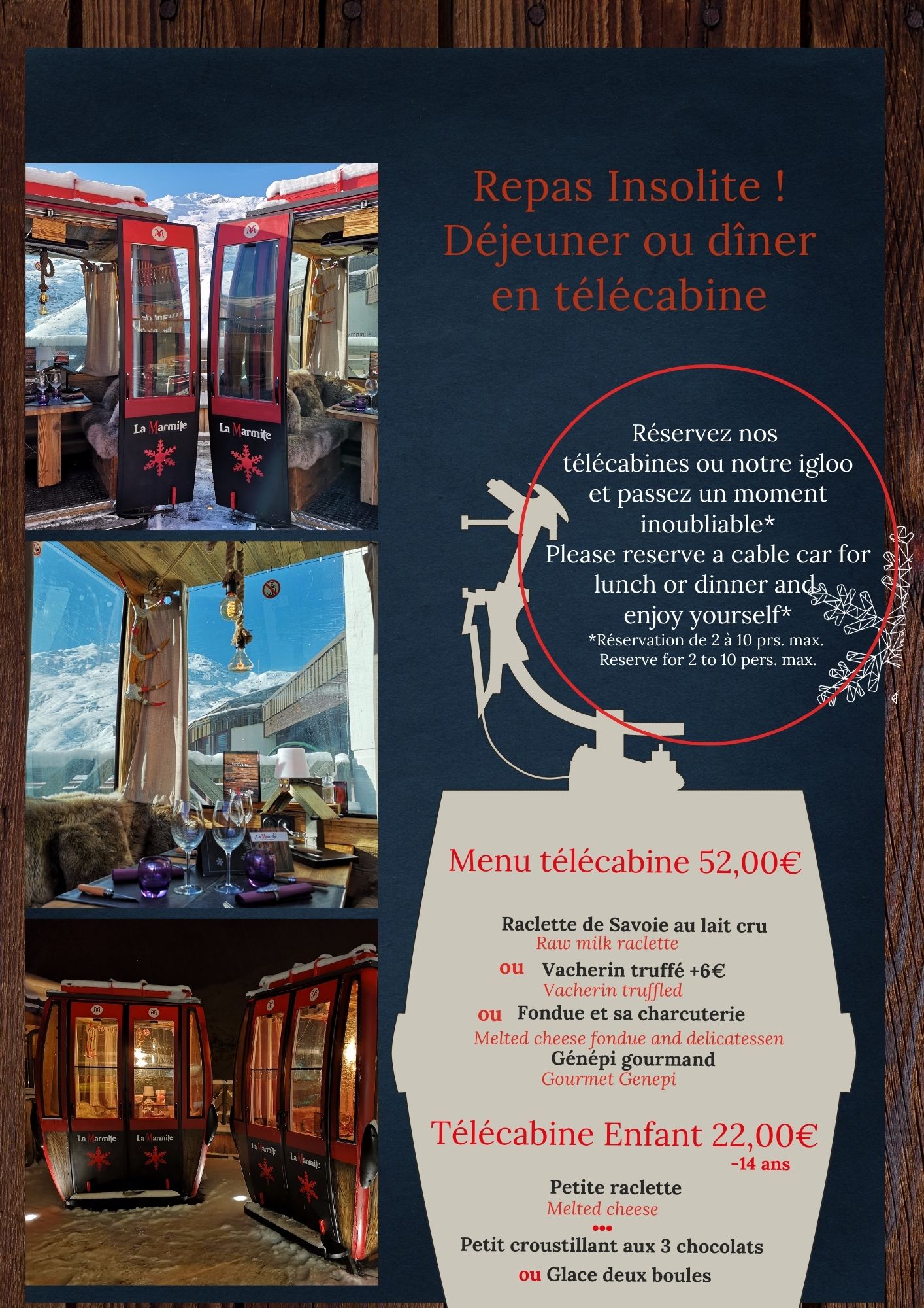 Restaurant traditionnel Les Menuires